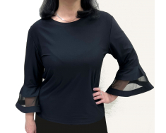 Одежда для женщин - Блуза, вставки на рукавах Size+