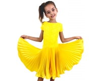 Одежда для девочек - Рейтинговое платье юбка плиссе (гипюр + шелк)