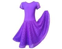 Одежда для девочек - Рейтинговое платье (гипюр фиолетовый)
