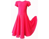 Одежда для девочек - Рейтинговое платье (гипюр коралловый)