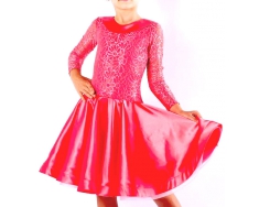 Одежда для девочек - Рейтинговое платье (гипюр + атлас)